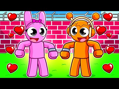 Pink and Oren got STUCK in ROBLOX PRISON!!