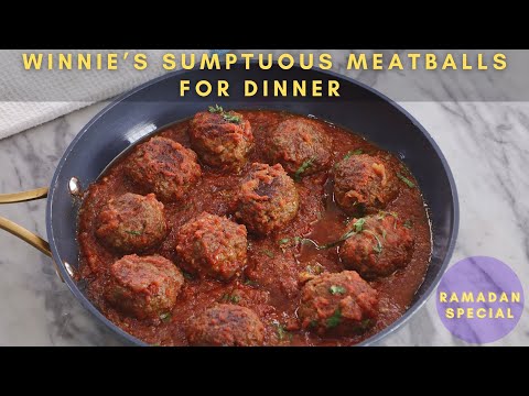WINNIE’S SUMPTUOUS MEATBALLS FOR DINNER - ZEELICIOUS FOODS