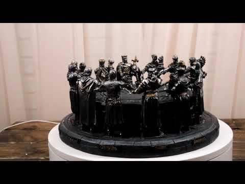 Ebros King Arthur and The Knights of The Round Table Decorative Statue 11" Wide