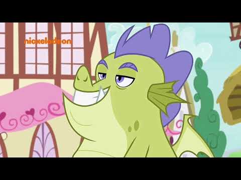 Spike spend time with his fake father MLP (Father knows beast)