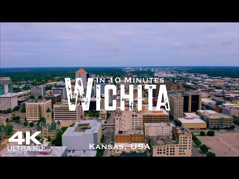 WICHITA 🇺🇸 Drone Aerial 4K | Kansas KS United States of America USA