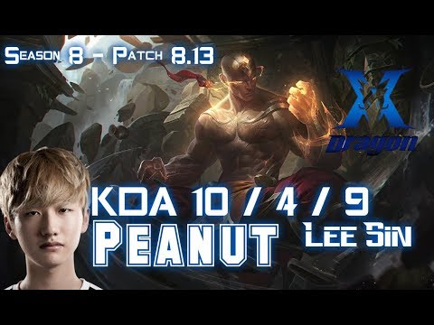 KZ Peanut LEE SIN vs GEN Ambition NOCTURNE Jungle - Patch 8.13 KR Ranked