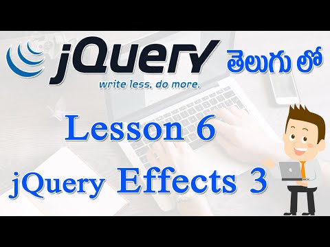 jQuery Tutorials in Telugu Lesson 6 jQuery Effects Slide SlideUp SlideDown and SlideToggle