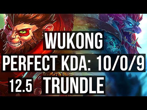 WUKONG vs TRUNDLE (JNG) | 10/0/9, 1.8M mastery, Legendary | EUW Master | 12.5
