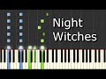 [Sabaton - Night Witches] Piano Tutorial 