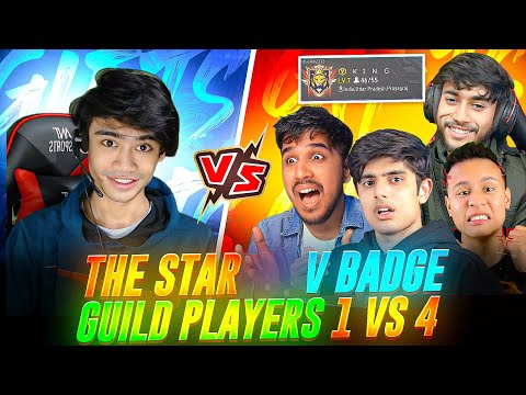THE STAR VS V BADGE  GUILD PLAYER'S || WHO WINS ?