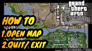 How to open map in gta san andreas 2021