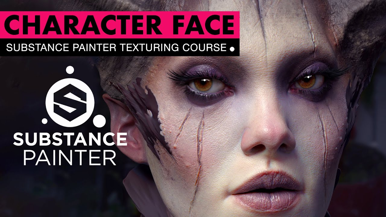 Character Face Texturing in Substance Painter[FlippedNormals][Henning Sanden]