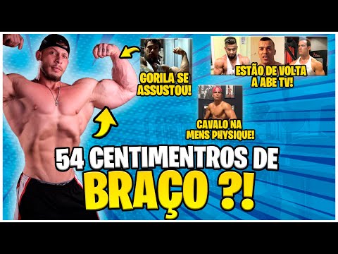 RAMON DINO COM 54 DE BRAÇO? TREINO COM GORILA! CAVALO NOS PALCOS? VILÃO, ARNOLD E MAIZENA NA ABE TV!