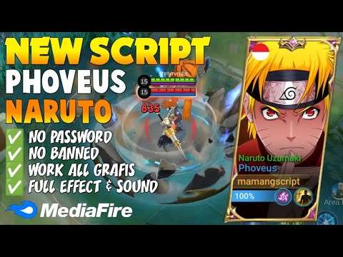 FULL UI VIGNETTE Script Skin Phoveus Naruto Uzumaki - No Password | Full Effect & Sound | New Patch