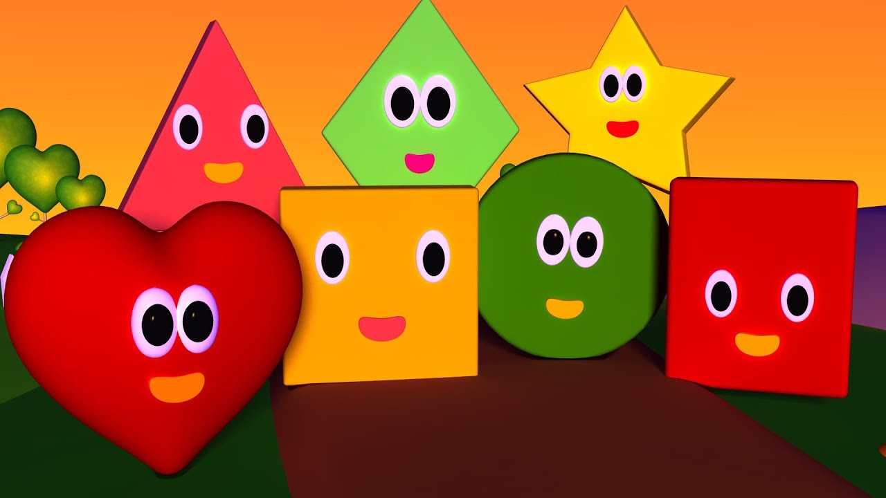 The Shapes Song | Nursery Rhymes | Nursery Rhymes With Lyrics