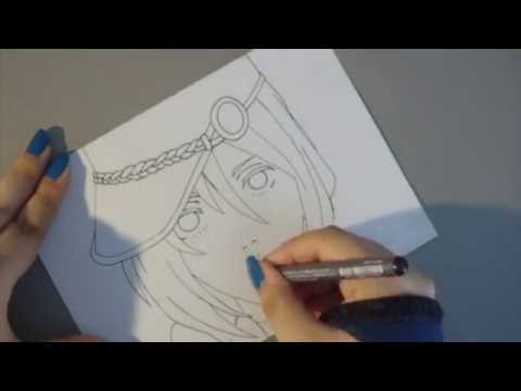 Kiria Kurono inking progress