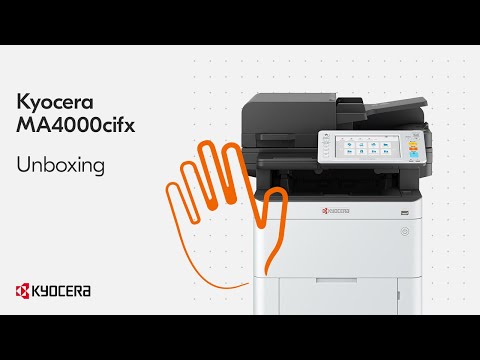 Kyocera MA3500cifx — распаковка и установка
