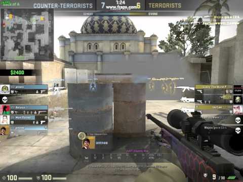 CSGO outrageous AWP no scope/blind shot