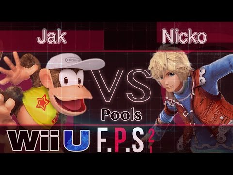 Jak (Diddy) vs. 2Scoops|Nicko (Shulk) - Wii U Pools - FPS2