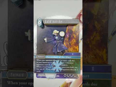 A 3D Shadowbox Card of Eald’narche from Final Fantasy XI.