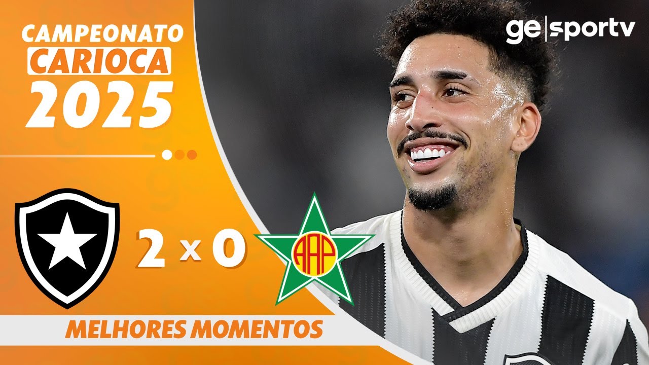 VÍDEO | Gols e melhores momentos da vitória do Botafogo sobre a Portuguesa pelo Cariocão-2025