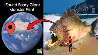 I Found Creepy Giant Monster Fish 🐠 On Google Earth and Google Maps 🌎!