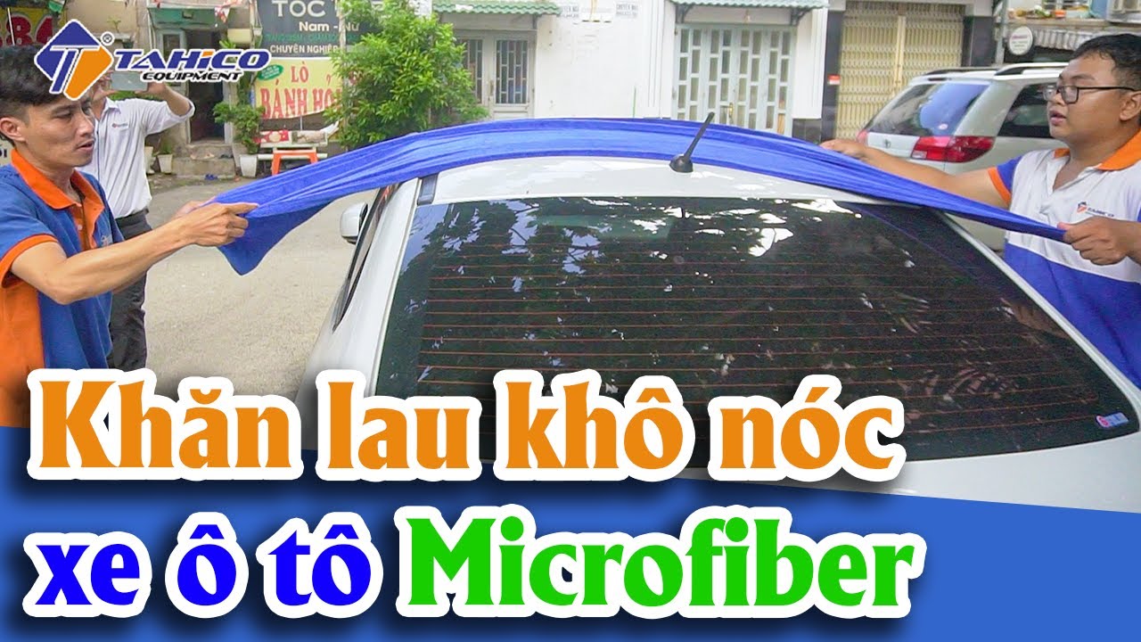 Khăn lau nóc xe ô tô du lịch Microfiber chuyên nghiệp 17