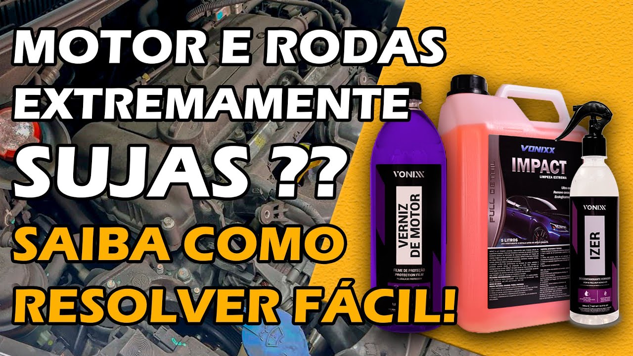 Lavagem (lavação) de Motor e Rodas