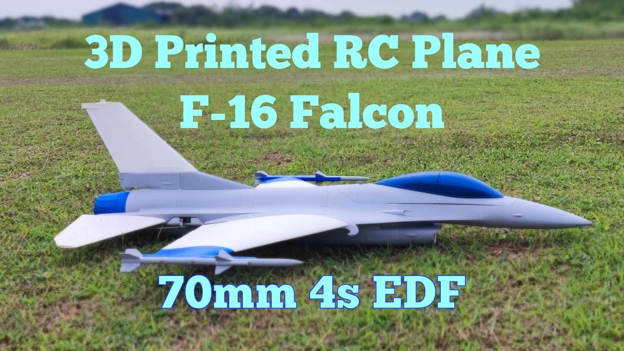 3D Printed RC Plane - OWL F-16 Falcon 70mm EDF - Part C/4s