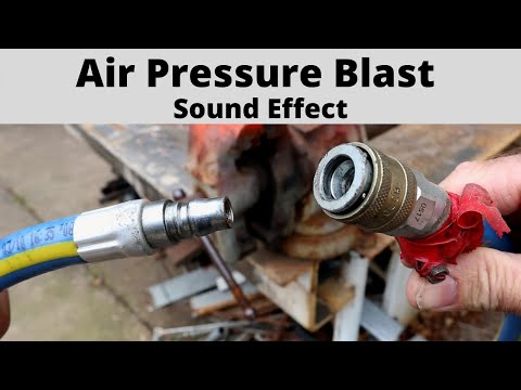 Compressed Air Pressure Blast - Sound Effect - with Video.