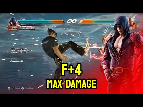 Jin F4 - Front Thrust Kick Combos | Max Damage (Old Ver.)