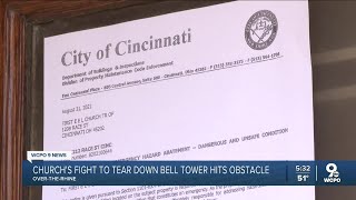 OTR church&#39;s fight to tear down bell tower hits obstacle