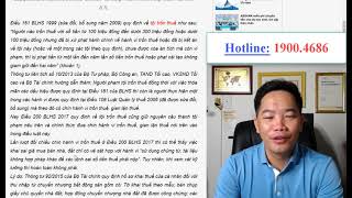 ✅ TRỐN THUẾ TRONG MUA BÁN ĐẤT ĐAI CÓ THỂ ĐI TÙ ?