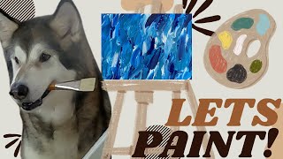 Our Painting Journey- Starting to Teach my Dog to Paint