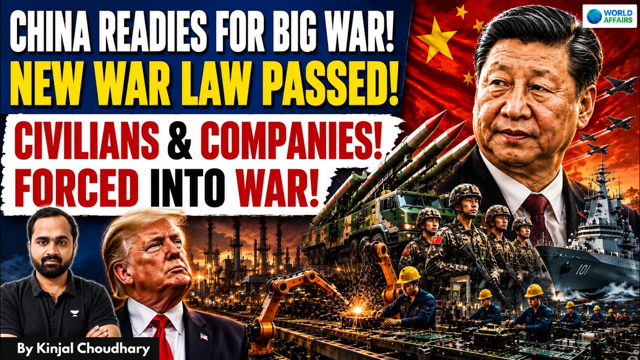 China Prepares for TAIWAN INVASION! New WAR Law Mobilizes Citizens & Companies! | Kinjal