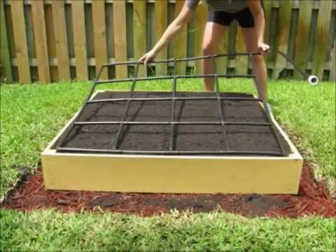 The Garden Grid watering system - A Square Foot Garden Planting Grid & Irrigation System in one.