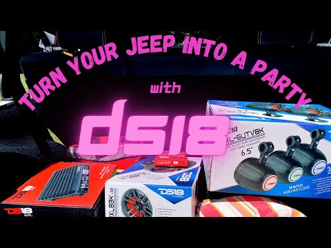 The DS18 RGB hydro speakers Turn Your Jeep Into a Party!