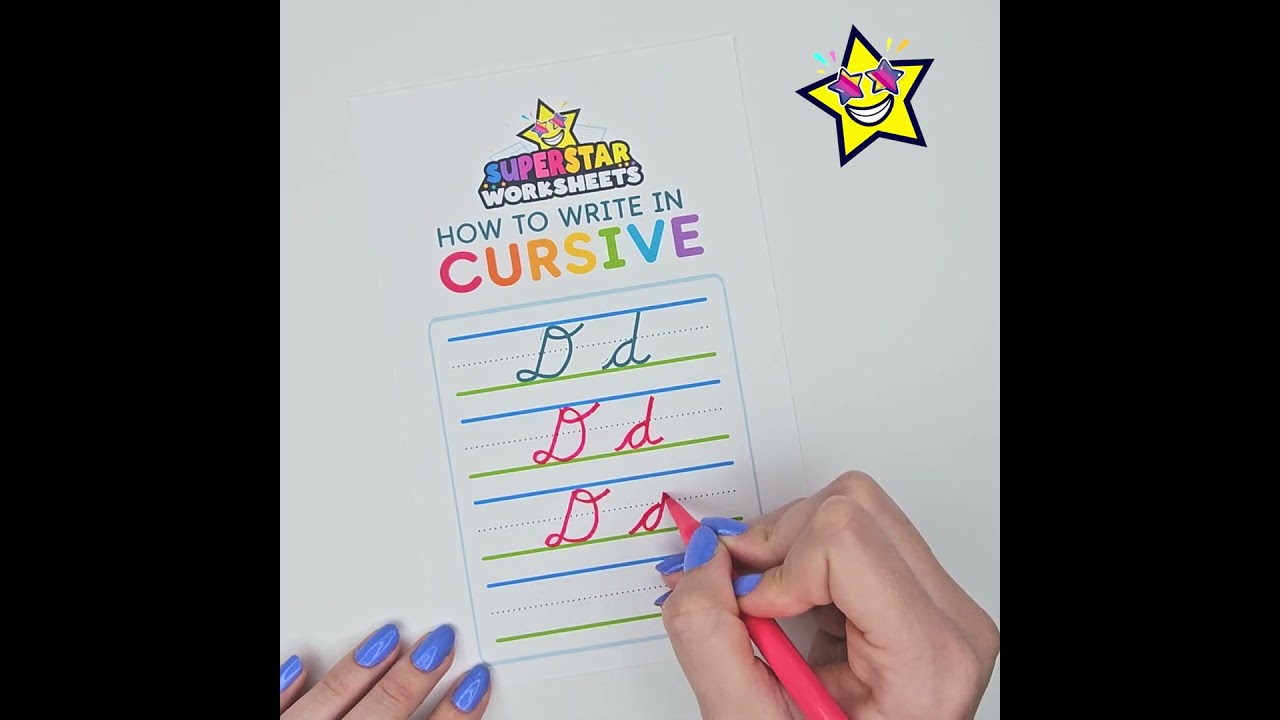 How to Write Cursive Letter D