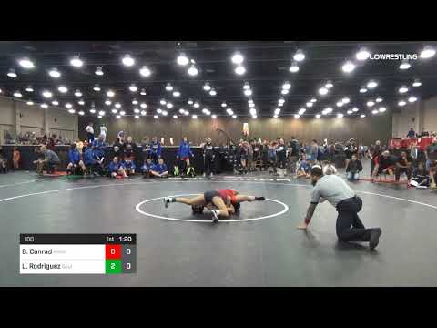 100 Lbs Rr Rnd 4 Brooklyn Conrad Minnesota Dual Vs Lizette Rodriguez California Blue