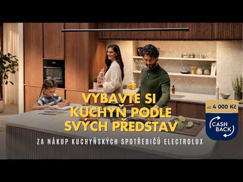 Získejte až 4 000 Kč zpět na vestavné spotřebiče Electrolux