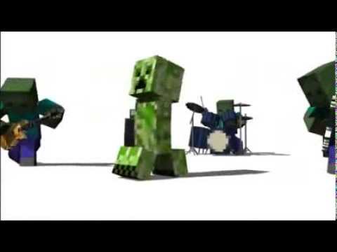 Música Minecraft , Steve bailando con zombies y creepers