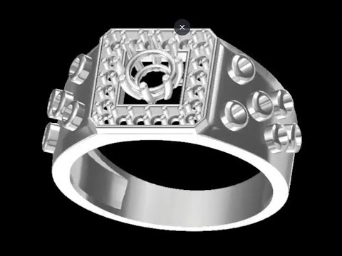 Latest Simple gold diamonds rings designs by cad dj 11