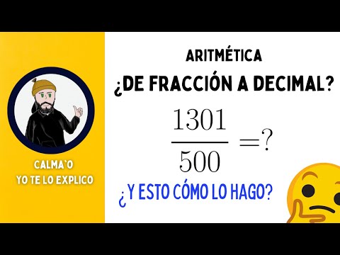 ¿Cómo CONVERTIR una FRACCIÓN a DECIMAL? SUPER FÁCIL