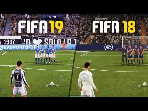 FIFA 19 vs FIFA 18 GAMEPLAY COMPARISON!