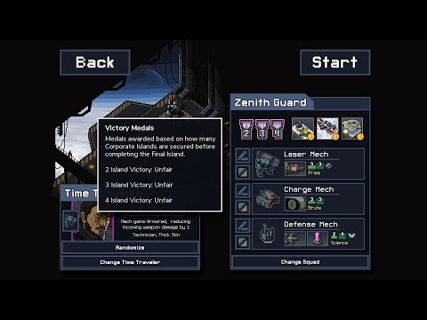 Into the Breach Advanced Edition - Unfair 4 island victory(Zenith Guard) / Volcanic Hive