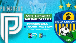 MELHORES MOMENTOS - PRIMAVERA 2 X 2 NOVA MUTUM