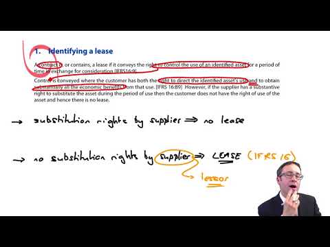 IFRS 16  Identifying a lease - ACCA (SBR) lectures