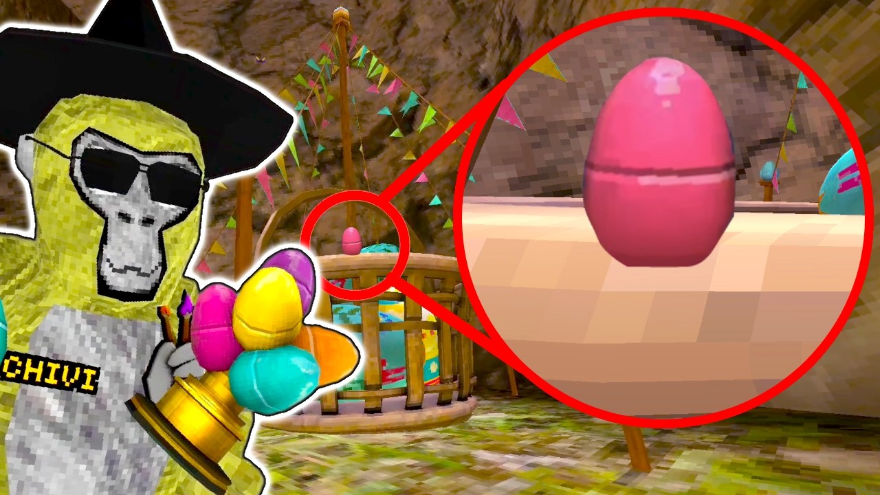 ALL 8 Easter Eggs locations in Gorilla Tag! (How to get FREE Secret Cosmetic!)