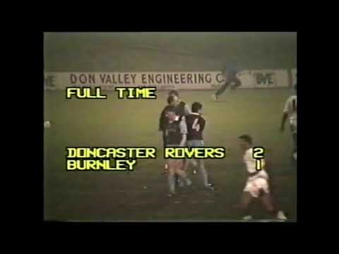 Doncaster 2 Burnley 1 February 26th 1991 Div 4