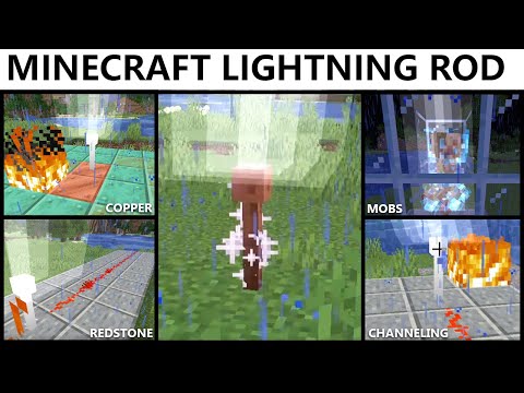 RajCraft - How To Use The LIGHTNING ROD In MINECRAFT