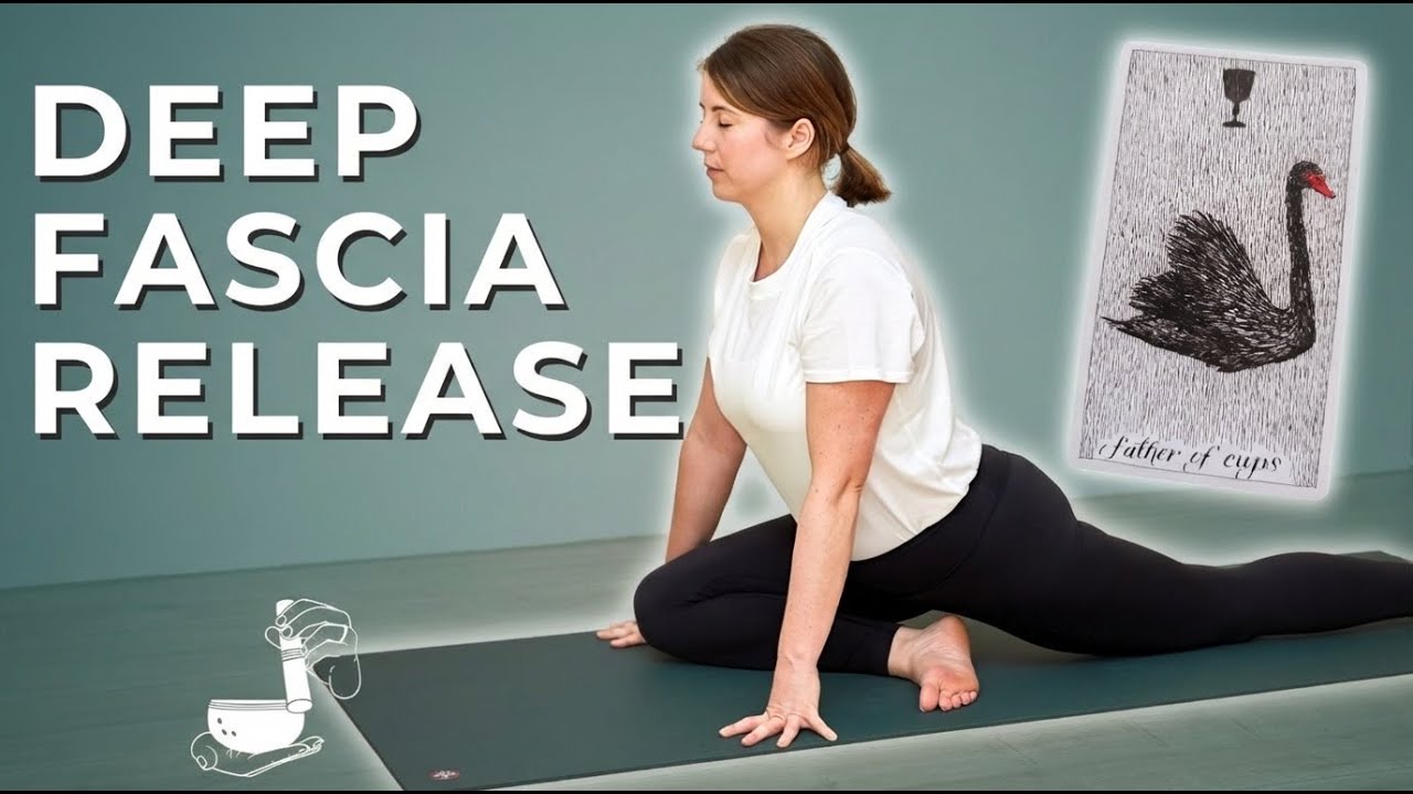 Yin Yoga for Emotional Release (Guided by Tarot) — Yin Yoga class, 69 minutes