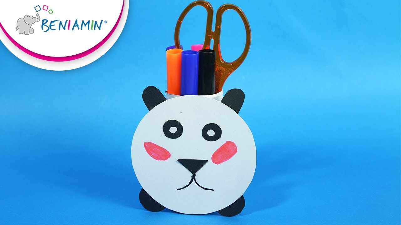 Organizer na biurko - Szkolne diy - Organizer Panda!!!🐼