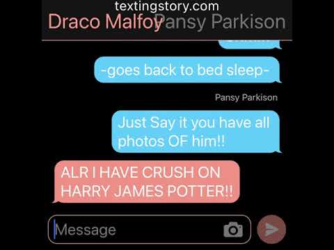 Drarry TextingStory Part 1{Blairon/Pansmione/Drarry/Linny}