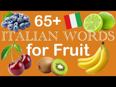 Italian Vocabulary: 65+WORDS for FRUIT